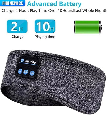 HOMEFISH BT auriculares deportivos diadema para dormir auriculares inalámbricos elásticos música máscara de ojos auriculares inalámbricos con Bluetooth diadema