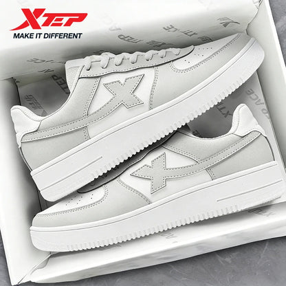 Xtep zapatos de skate para Mujer y hombres moda estilo callejero moda baja suela gruesa durabilidad cómodo zapato.