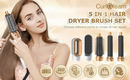 Secador de pelo profesional 5 en 1, peine de aire caliente, rizador para Dyson Airwrap, herramienta de estilismo, alisador de pelo, herramienta de peluquería