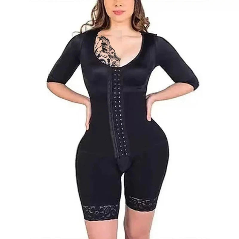Fajas Colombianas Fajas moldeadores de cuerpo completo Control de barriga corsé poscirugía ropa moldeadora de alta compresión monos entrenador de cintura