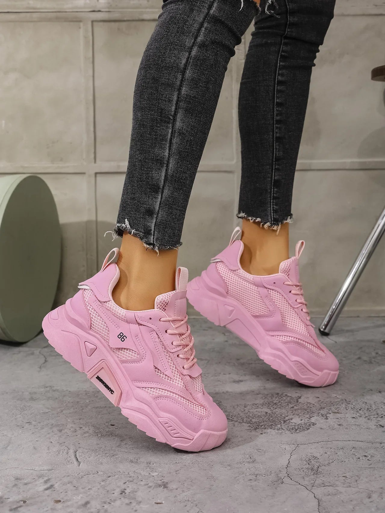 Zapatos De plataforma De verano para Mujer, Zapatos deportivos informales, versátiles, De fondo suave, transpirables, para correr, Zapatos De Mujer
