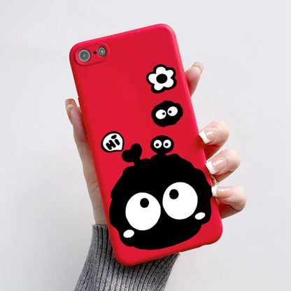 Para iPhone 5 5S Funda lindo oso dibujos animados Rana pintado Funda suave para iPhone SE 2016 2020 2022 SE2 Funda de teléfono de silicona Coque Funda
