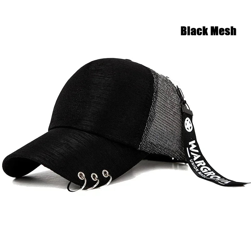 Gorra de Béisbol Clásica con Visera Metálica Personalizada, Estilo Ligero y Transpirable Cuatro colores para elegir