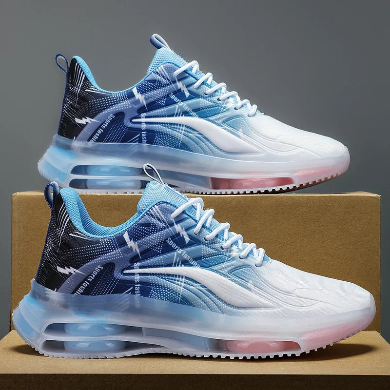 Zapatillas de baloncesto de moda para mujer y hombre, con amortiguación de aire, cómodas y antideslizantes, transpirables y que absorben los golpes, adecuadas para actividades al aire libre.