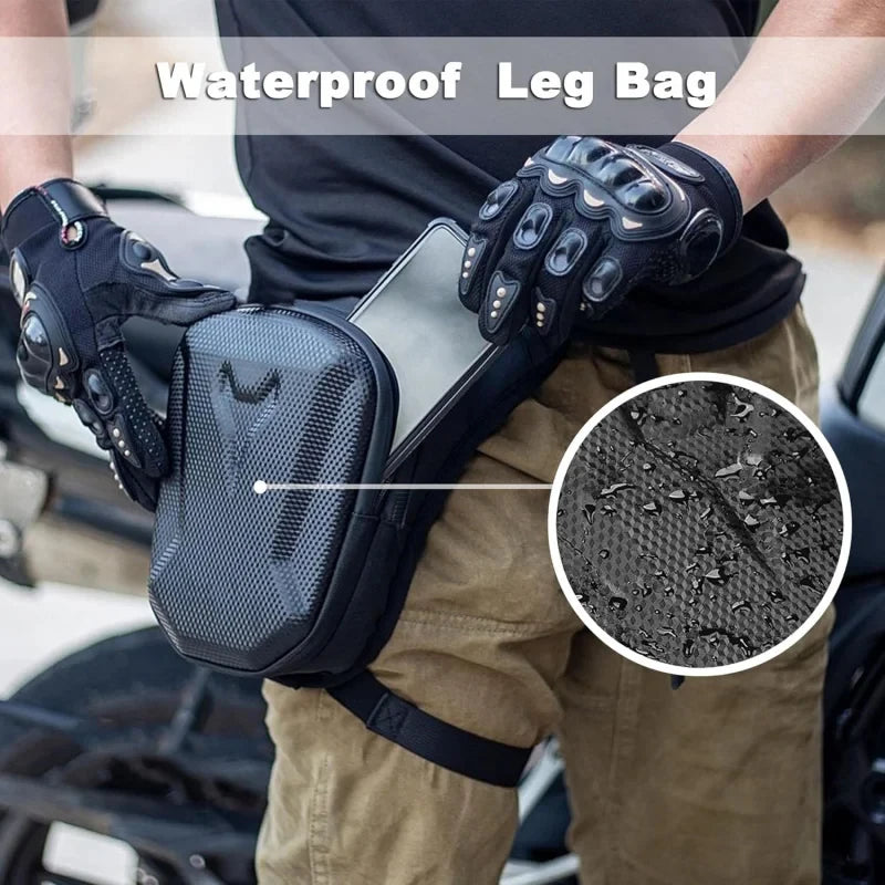 Bolsa de Pierna Impermeable para Moto, Riñonera Cruzada para Motociclista, Bolsa de Muslo para Motocross, Equipo de Moto para Hombre y Mujer