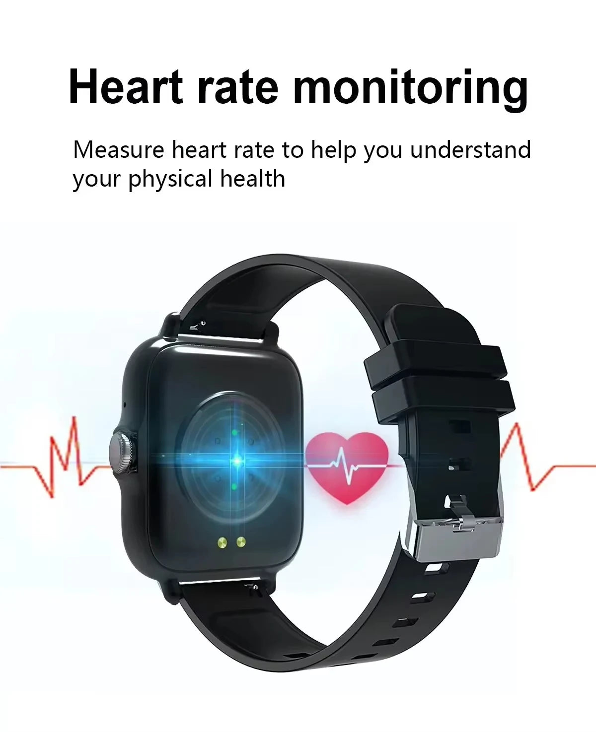 Reloj Inteligente VIVO para Android y iPhone, Pantalla HD de 2.01 Pulgadas, Responde y Realiza Llamadas, Vista Previa de Mensajes, Modos Deportivos, Esfera Personalizable, Pronóstico del Tiempo