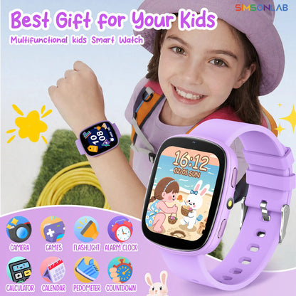 2026 Games for Kids Smartwatch 1.83'' HD Screen Camera 22 Interesting Games Sleep Monitor Alarm Clock Calculator Kids Watch Gifts