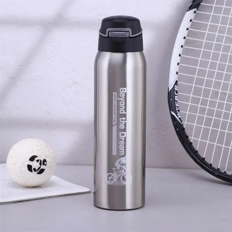 Bike water bottle, mountain bike kettle, cycling thermos, warm-keeping water cup, 500ml sports bottle, 0.5l aluminum alloy