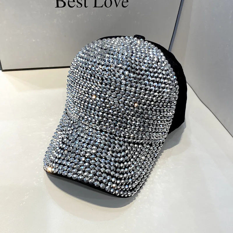 CNTANG gorra de béisbol de verano para mujer, gorras con diamantes de imitación para primavera y otoño, gorras de hip hop con personalidad a la moda para mujer, Snapback