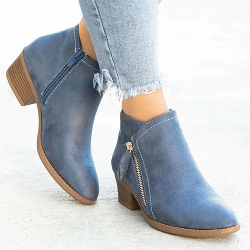 Women's Ankle Boots 2026, Fall Suede Chelsea Boots, Fashion Platform Boots for Women, Side Zipper Heel Ankle Boots, Women's Boots