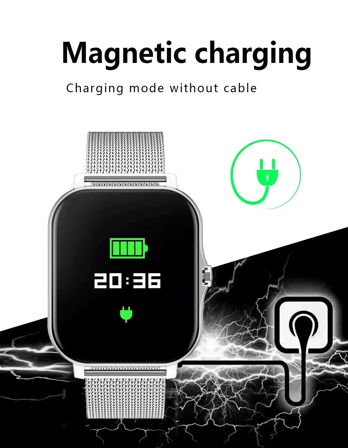 Reloj Inteligente VIVO para Android y iPhone, Pantalla HD de 2.01 Pulgadas, Responde y Realiza Llamadas, Vista Previa de Mensajes, Modos Deportivos, Esfera Personalizable, Pronóstico del Tiempo