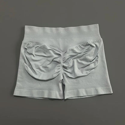 Shorts Deportivos HISTELLO Impacts de 4.5" para Mujer, Shorts de Ciclismo de Cintura Baja, Shorts de Gimnasio, Leggings de Yoga sin Costuras con Efecto Push-Up