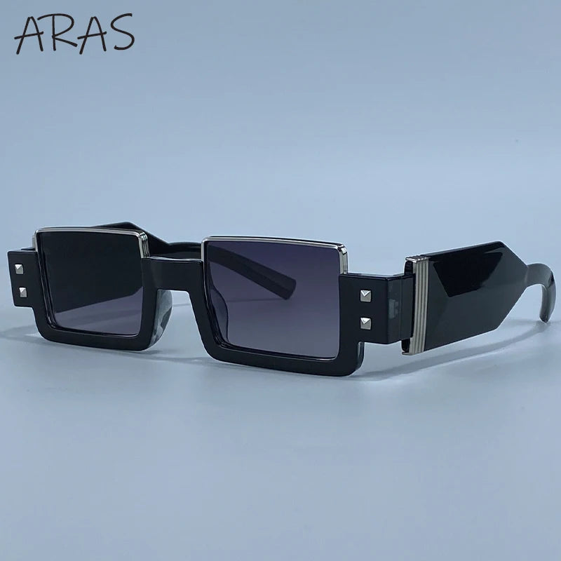 Gafas de sol cuadradas Punk Y2K 2026 marca de lujo, gafas de sol Retro Steampunk para mujer, gafas de sol para exterior UV400