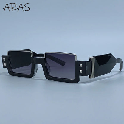 Gafas de sol cuadradas Punk Y2K 2026 marca de lujo, gafas de sol Retro Steampunk para mujer, gafas de sol para exterior UV400