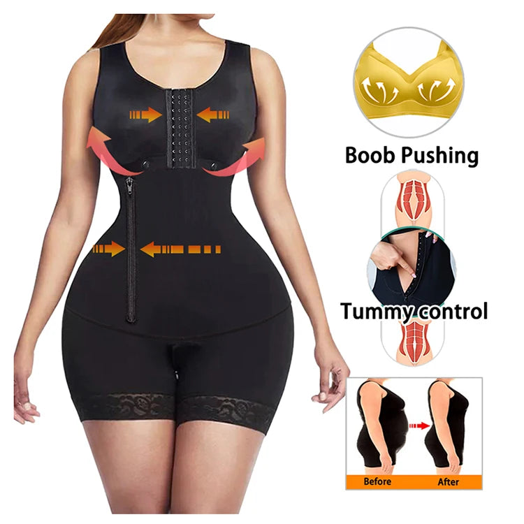 Body Shaper Faja Body corsé Top Bustier fajas colombianas originales modelado posparto adelgazante Shapewear ropa interior de mujer