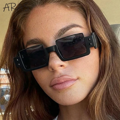 Gafas de sol cuadradas Punk Y2K 2026 marca de lujo, gafas de sol Retro Steampunk para mujer, gafas de sol para exterior UV400
