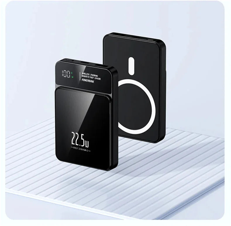 Batería Externa Magnética de 10000mAh, 20W, Inalámbrica, Delgada y Portátil, para MagSafe iPhone 17 16 15 Samsung 24 23