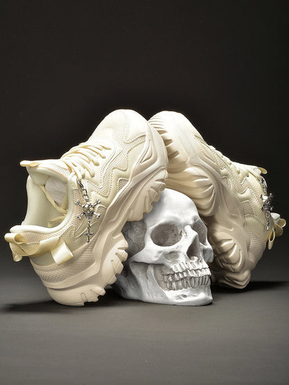 Zapatos vulcanizados informales para mujer, zapatillas ligeras con plataforma negra y tacones altos, estilo punk de Halloween para mujer
