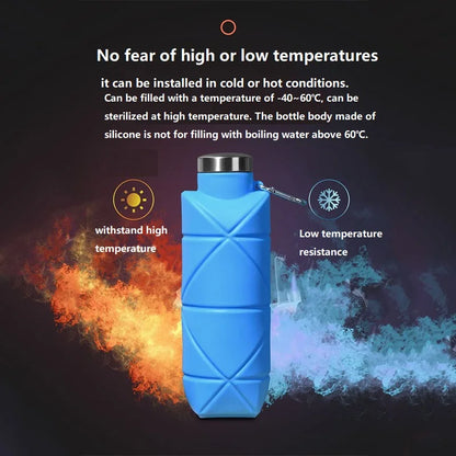 700ML Soft Water Bottle, Running Flask, Gourde, Silicone Running Water Bottle, YDSH05 Soft Flask