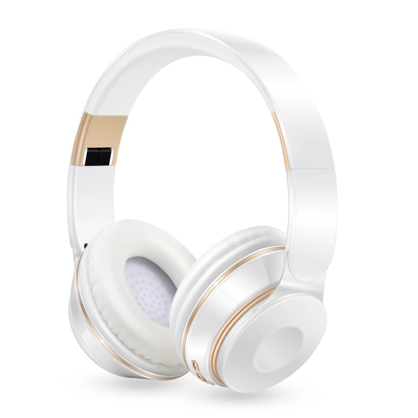 Bluetooth 2026 Wireless Headphones, On-Ear Stereo Headset with SD Card Support and Microphone for iPhone, Samsung, and Tablets
