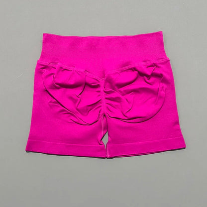 Shorts Deportivos HISTELLO Impacts de 4.5" para Mujer, Shorts de Ciclismo de Cintura Baja, Shorts de Gimnasio, Leggings de Yoga sin Costuras con Efecto Push-Up