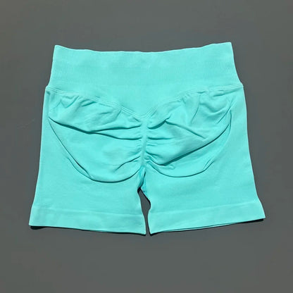 Shorts Deportivos HISTELLO Impacts de 4.5" para Mujer, Shorts de Ciclismo de Cintura Baja, Shorts de Gimnasio, Leggings de Yoga sin Costuras con Efecto Push-Up
