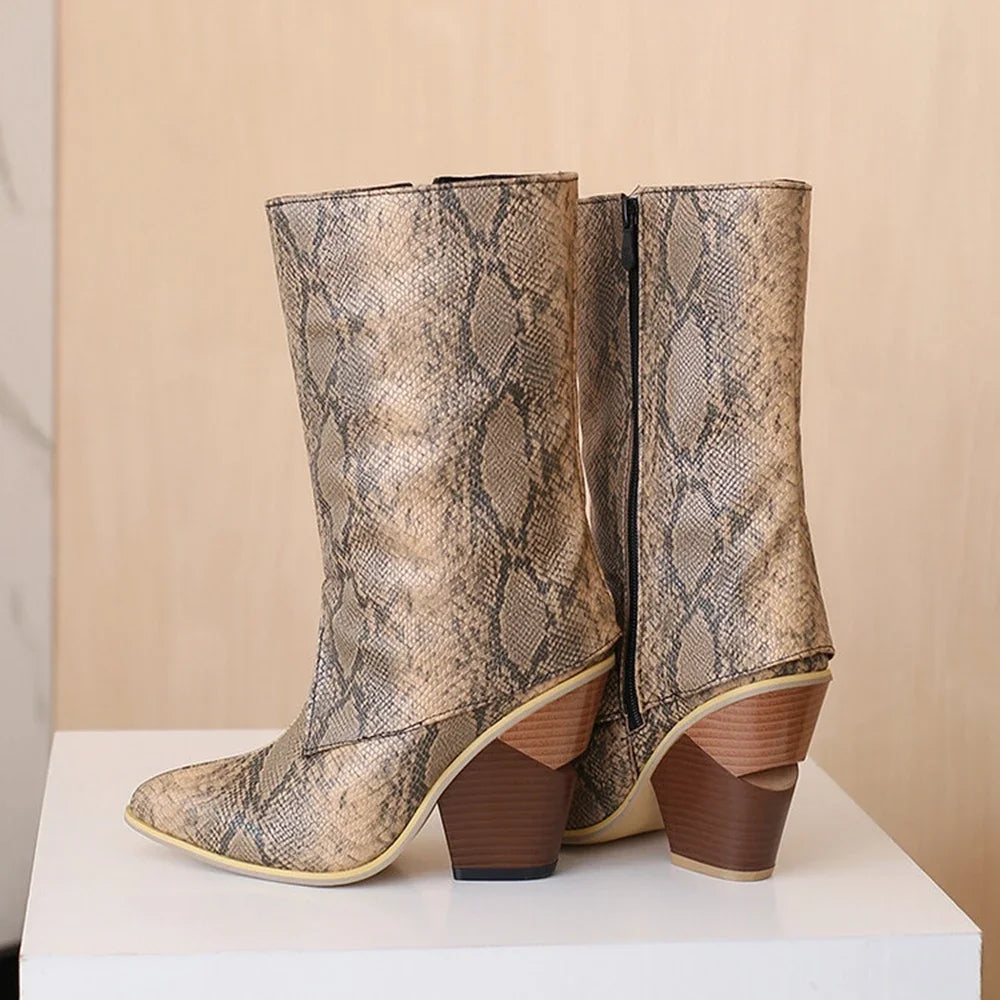 Botas De Mujer Botas De diseñador Mujer moda Sexy tacones altos puntiagudos cremallera lateral Botas cortas zapatos De plataforma talla grande 48 4005