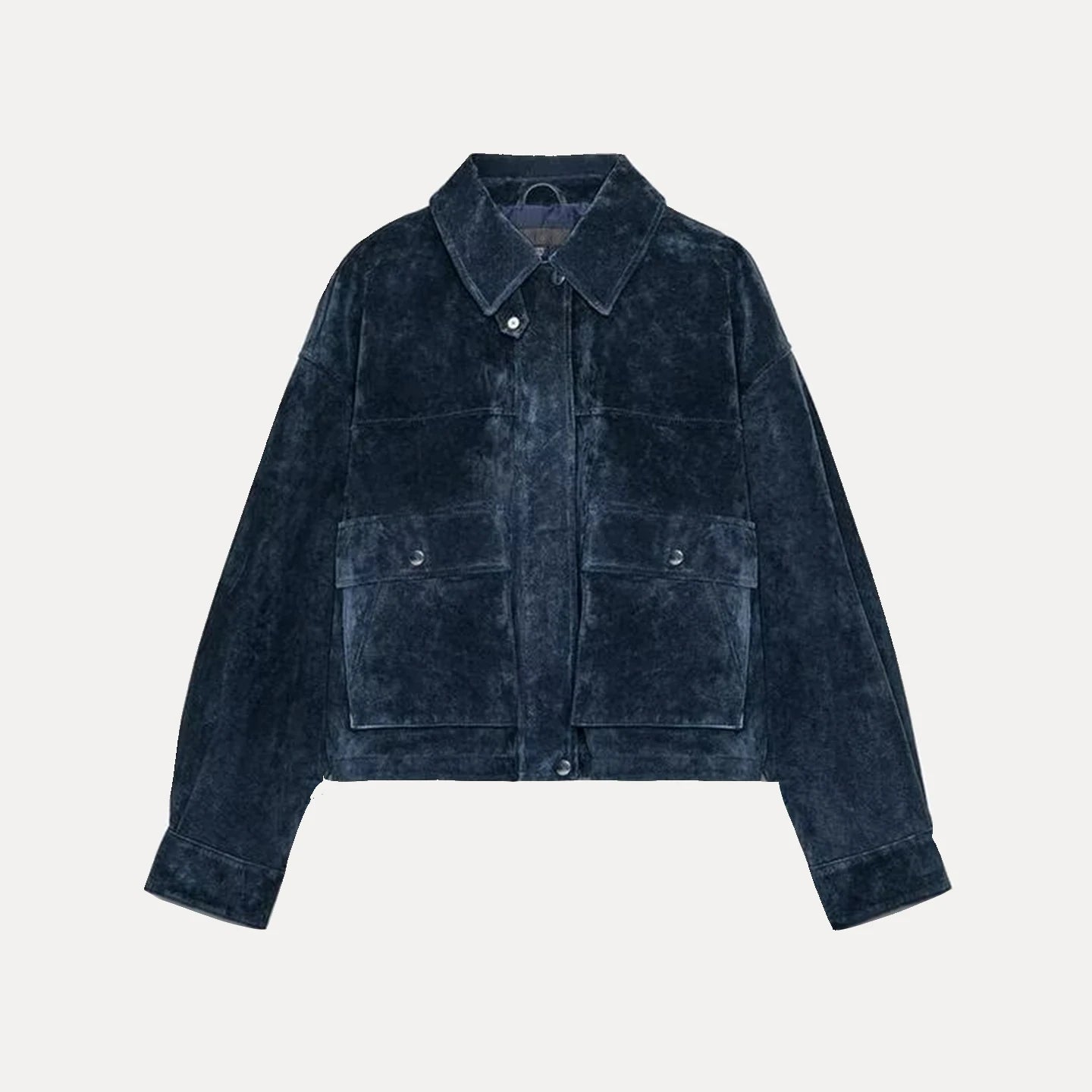 Chaqueta de Piloto de Cuero Puro para Mujer Z, Estilo, Corte Están, Chaqueta Corta, E y de Calidad
