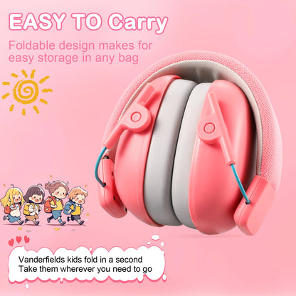 Orejeras protectoras para los oídos para niños, protección auditiva de 27dB, auriculares insonorizados, reducción de seguridad, cancelación de ruido