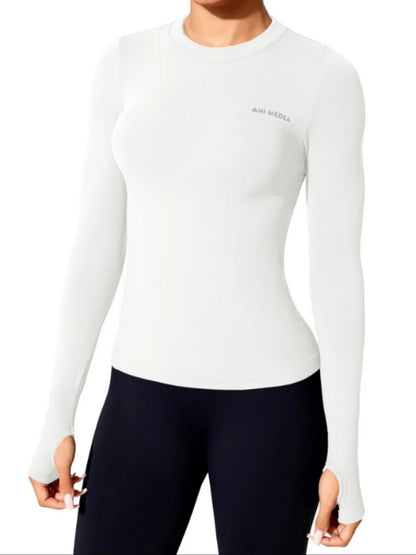 Camisas de Yoga de manga larga, ropa deportiva para mujer, ropa deportiva para gimnasio, mujer, para correr.