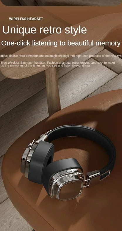 Nuevo 5,3 auriculares inalámbricos Bluetooth plegables auriculares Gamer elección Retro sobre la oreja auriculares DJ sonido estéreo Bluetooth