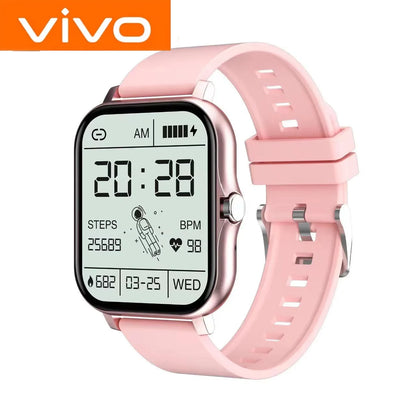 Reloj Inteligente VIVO para Android y iPhone, Pantalla HD de 2.01 Pulgadas, Responde y Realiza Llamadas, Vista Previa de Mensajes, Modos Deportivos, Esfera Personalizable, Pronóstico del Tiempo