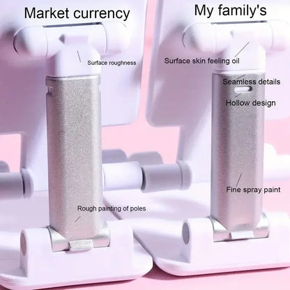Desk Phone Holder for iPhone, iPad, Xiaomi, Adjustable Desktop Tablet Stand, Universal Mobile Phone Holder