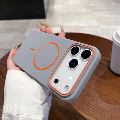 Funda de teléfono magnética ultrafina Simple para iPhone 11, 12, 13, 14, 15, 16 17 Pro Max 17 Air, funda de teléfono mate suave con carga inalámbrica