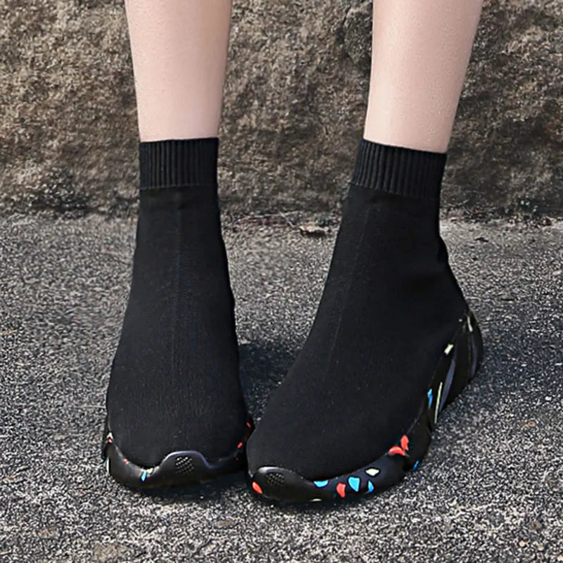 MWY-Women's sports shoes, high-quality warm socks, casual sneakers, men's women's walking shoes, size 35-47