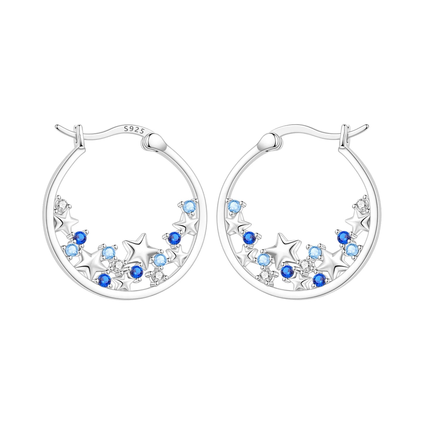 Pendientes de aro de bambú para mujer, de Plata de Ley 925 originales, con bonito Panda, joyería fina, regalos de fiesta de cumpleaños