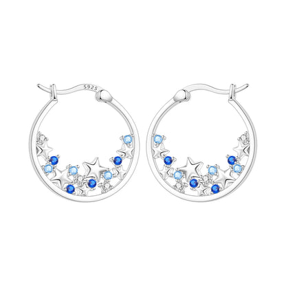 Pendientes de aro de bambú para mujer, de Plata de Ley 925 originales, con bonito Panda, joyería fina, regalos de fiesta de cumpleaños