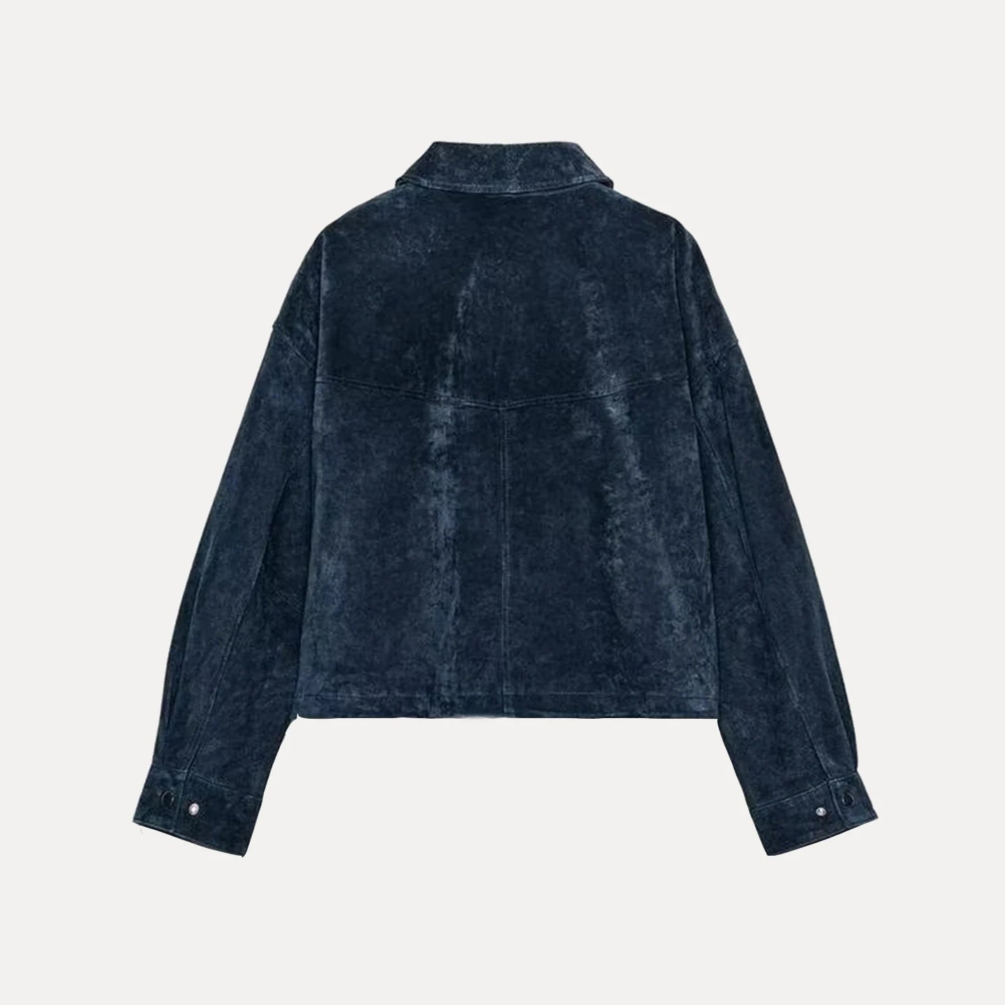 Chaqueta de Piloto de Cuero Puro para Mujer Z, Estilo, Corte Están, Chaqueta Corta, E y de Calidad