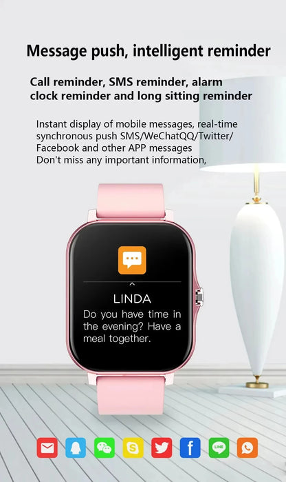 Reloj Inteligente VIVO para Android y iPhone, Pantalla HD de 2.01 Pulgadas, Responde y Realiza Llamadas, Vista Previa de Mensajes, Modos Deportivos, Esfera Personalizable, Pronóstico del Tiempo