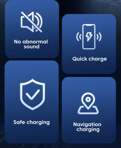 UYUXIO-Adaptador de cargador de coche inalámbrico con sujeción automática, soporte de teléfono para coche con ventilación de aire de carga súper rápida para iPhone 16 15 Pro Max Samsung