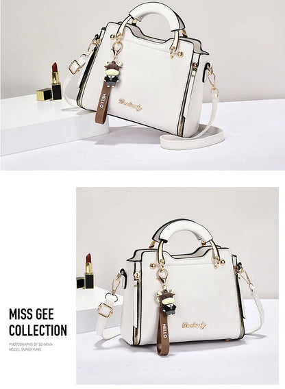 Nuevo bolso de mujer, bolsos de hombro a la moda, bolso para mujer, bolsos de cuero con monograma impreso, bolso cruzado de un solo hombro