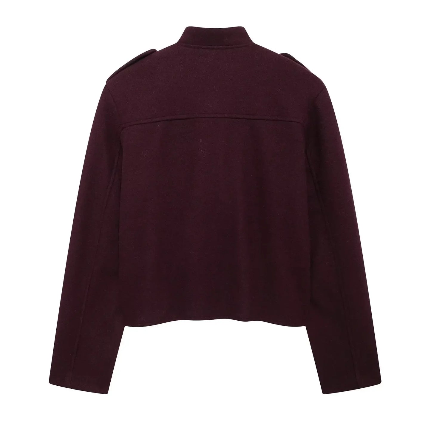 Chaqueta de Otoño Invierno para mujer, abrigos informales con cuello redondo, mangas largas, bolsillos, botones, chaquetas nuevas de un solo pecho, ropa para mujer