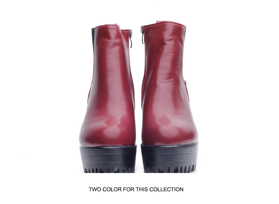 Botas de tacón cuadrado para Mujer, Zapatos con plataforma, de cuero PU, hasta el muslo, para motocicleta