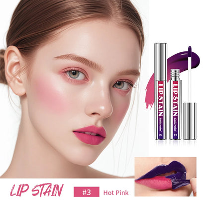 Long-lasting Waterproof Pink Lip Tint, Transfer-Proof Non-Stick Cup, Natural Lip Stain, Women's Cosmetics