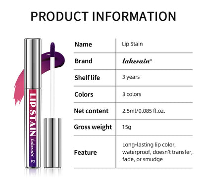 Long-lasting Waterproof Pink Lip Tint, Transfer-Proof Non-Stick Cup, Natural Lip Stain, Women's Cosmetics