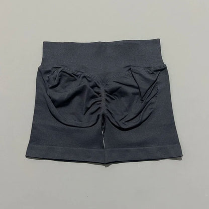 Shorts Deportivos HISTELLO Impacts de 4.5" para Mujer, Shorts de Ciclismo de Cintura Baja, Shorts de Gimnasio, Leggings de Yoga sin Costuras con Efecto Push-Up