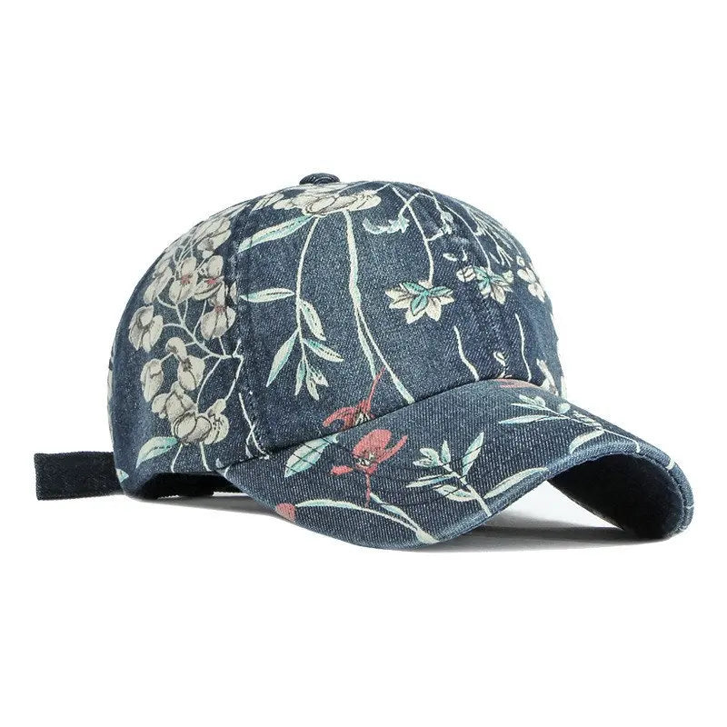 LDSLYJR-gorra de béisbol vaquera con estampado de flores para hombre y mujer, gorro ajustable con Cierre trasero, para exteriores, Primavera, 170