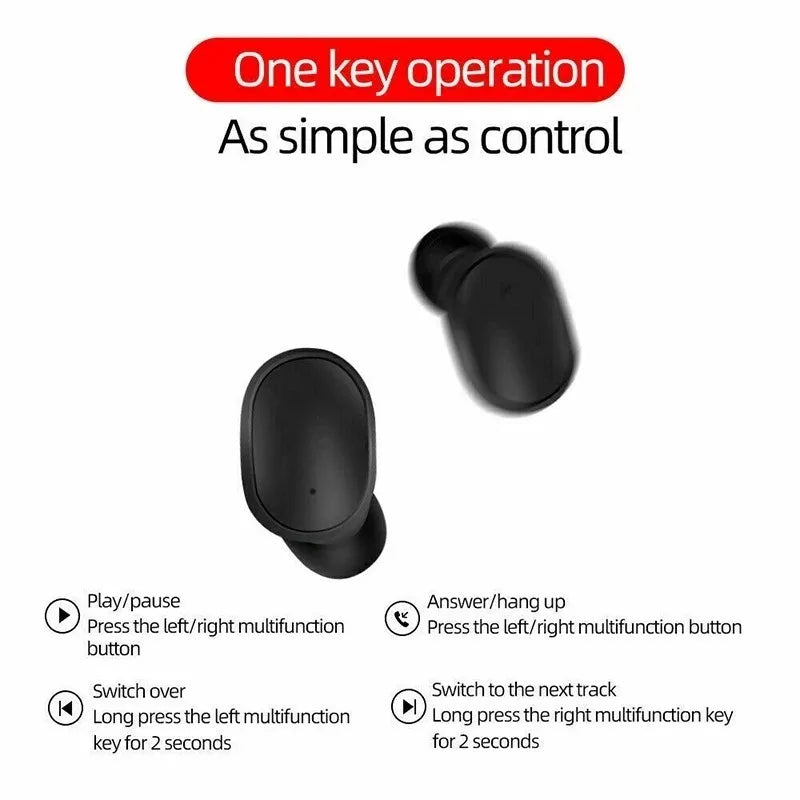 E6S TWS auriculares inalámbricos deportivos impermeables Bluetooth 5,0 auriculares estéreo con micrófono para Iphone Xiaomi Vivo Oppo