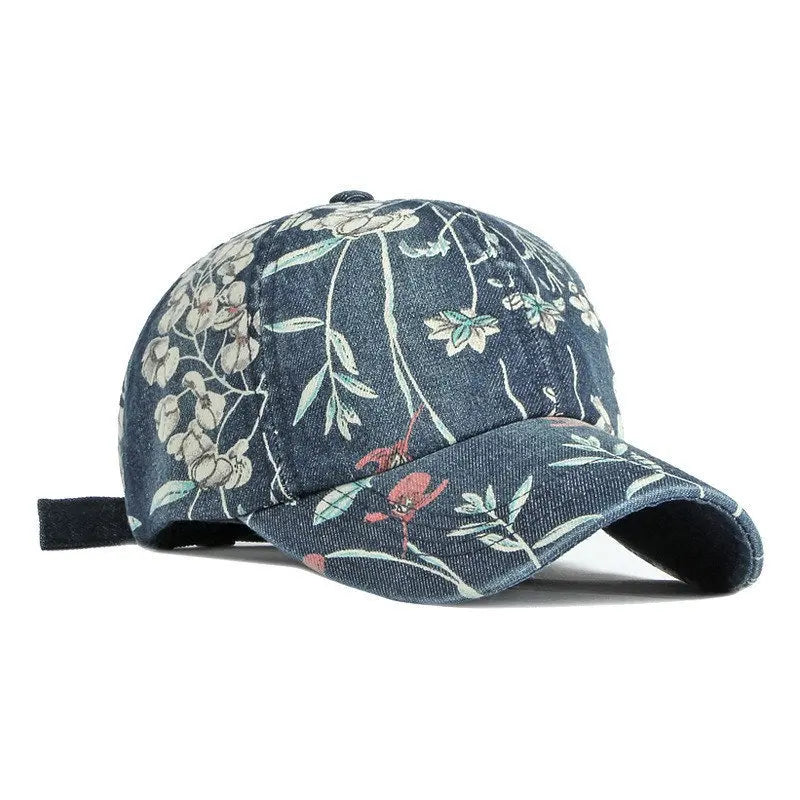 LDSLYJR-gorra de béisbol vaquera con estampado de flores para hombre y mujer, gorro ajustable con Cierre trasero, para exteriores, Primavera, 170