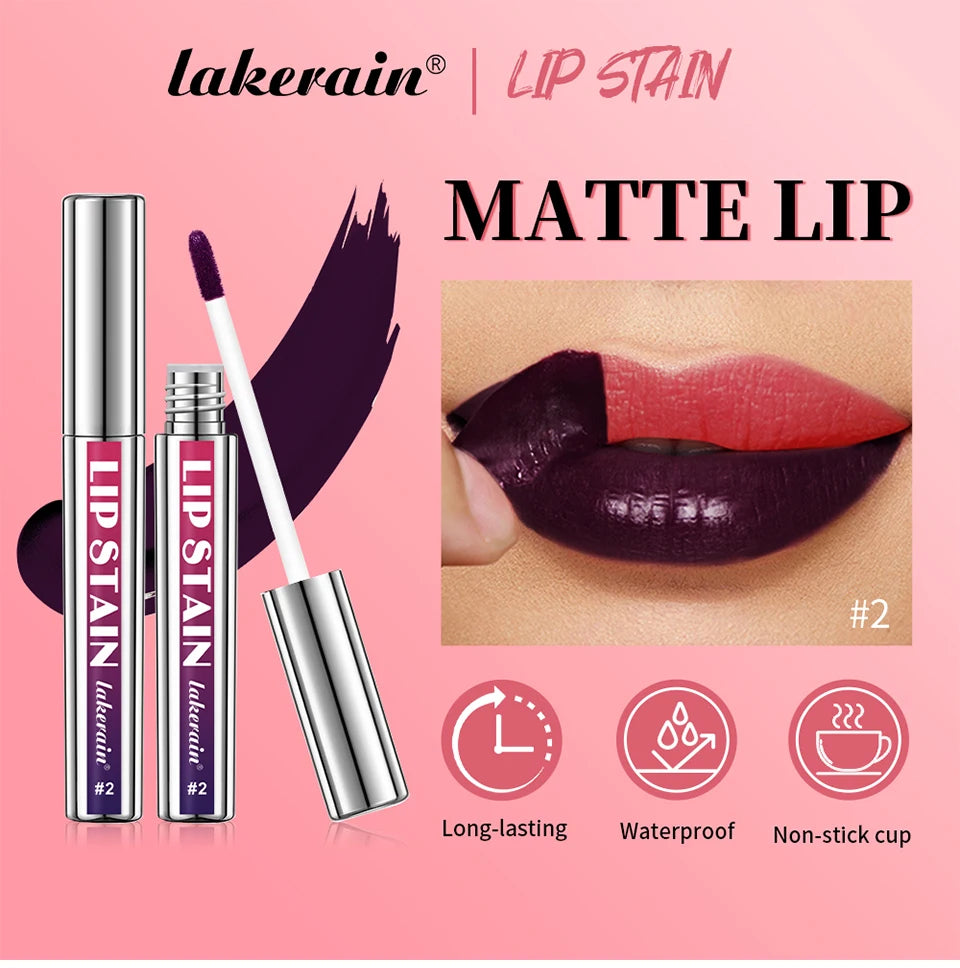Long-lasting Waterproof Pink Lip Tint, Transfer-Proof Non-Stick Cup, Natural Lip Stain, Women's Cosmetics